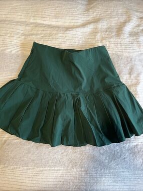Renwick Green Pleated Golf skirt